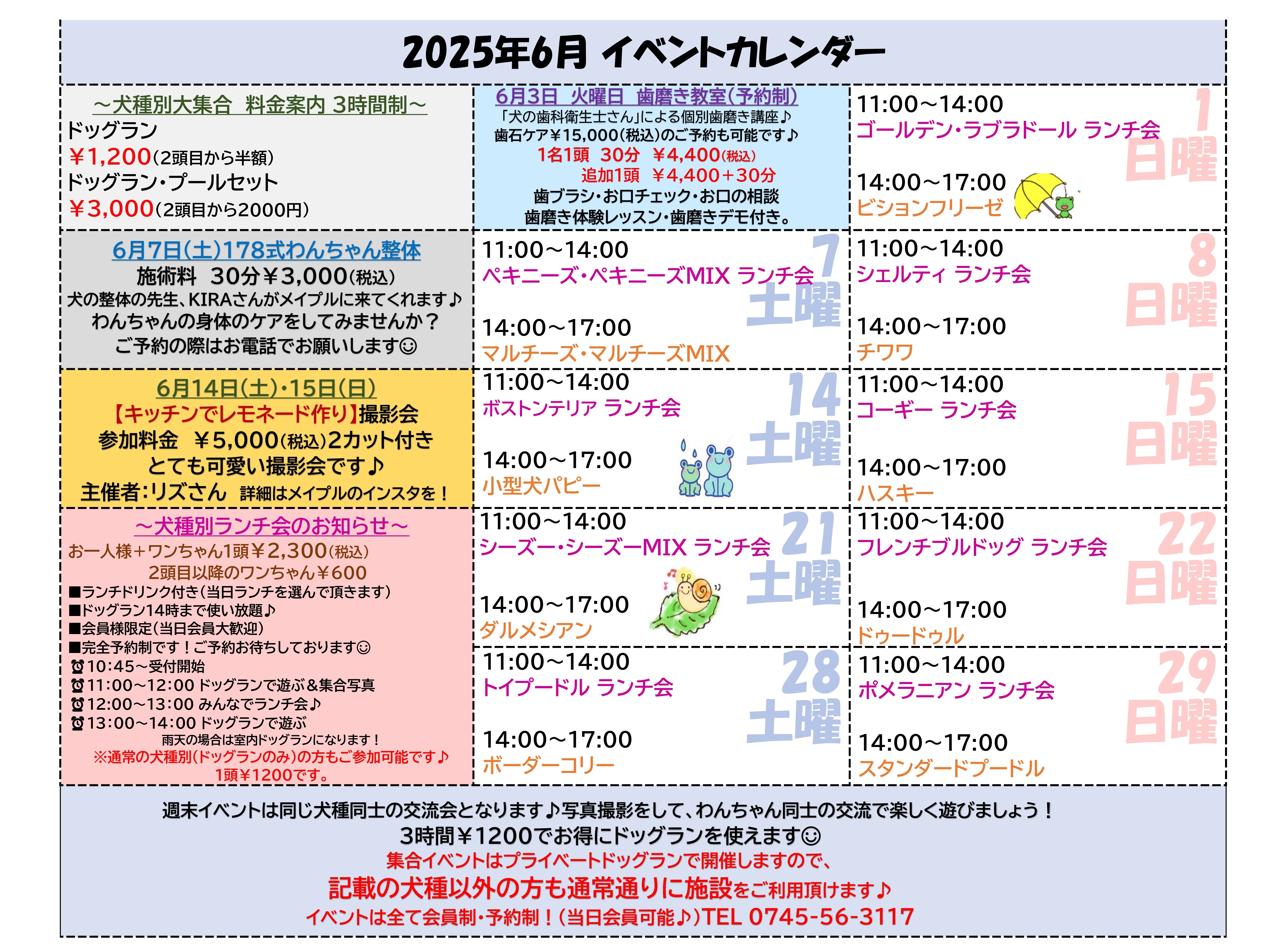 2054年6月カレンダー